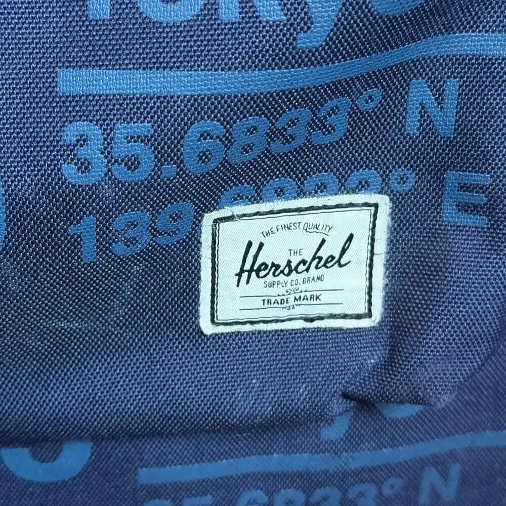 Herschel Classic Backpack Roll Call Blue Map Coordinates